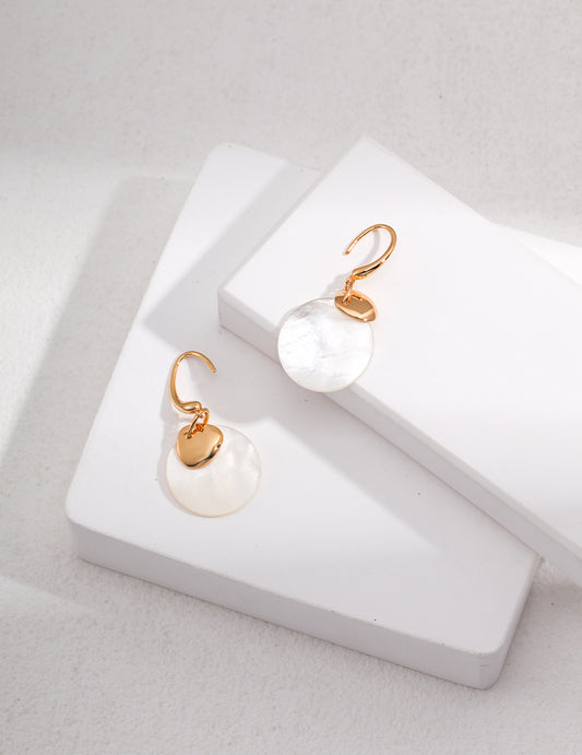 Moonlight Dance·Mother-of-pearl earrings｜Female power, protection