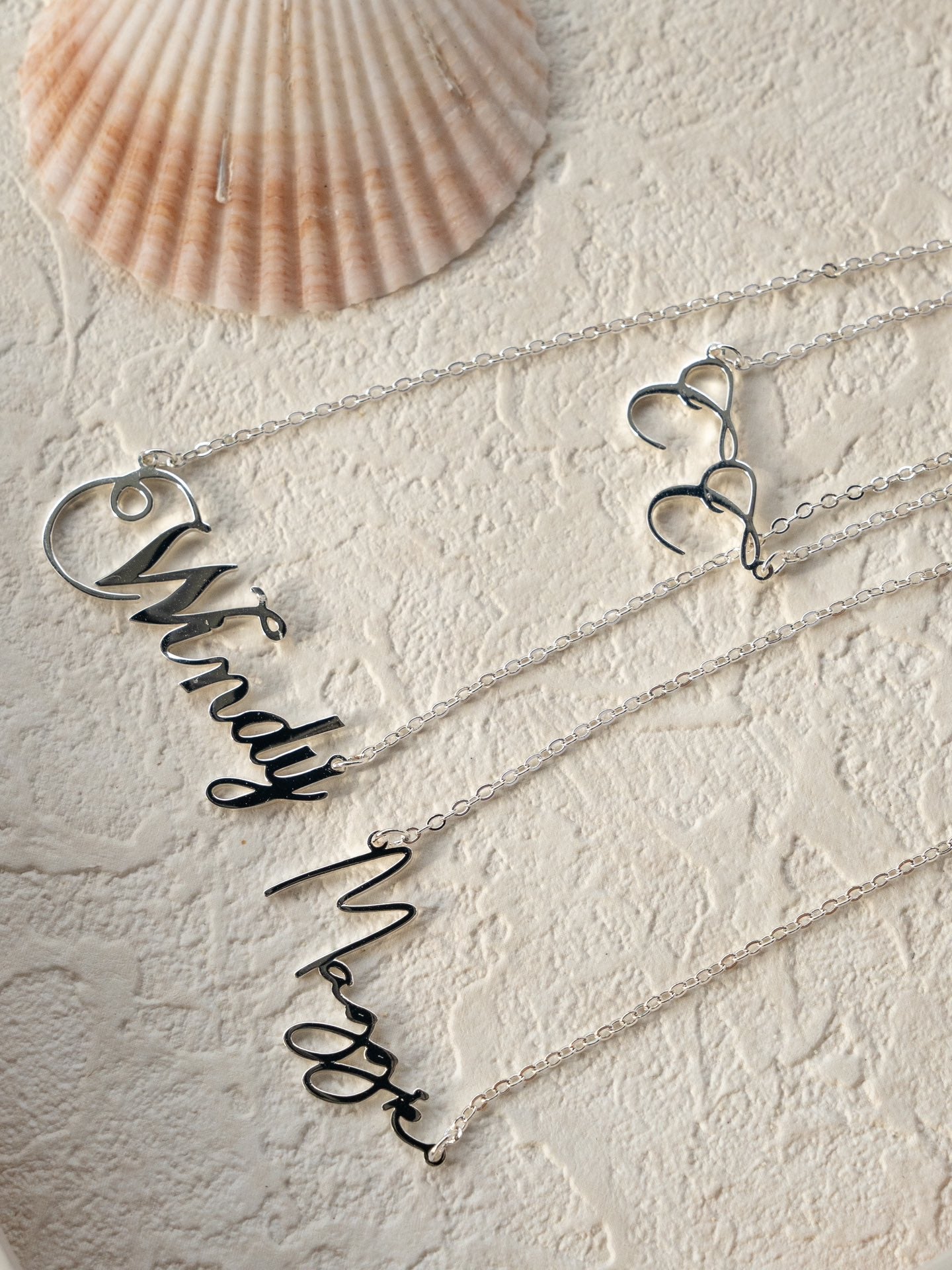 Signature Glyph Custom Letter Necklace 
