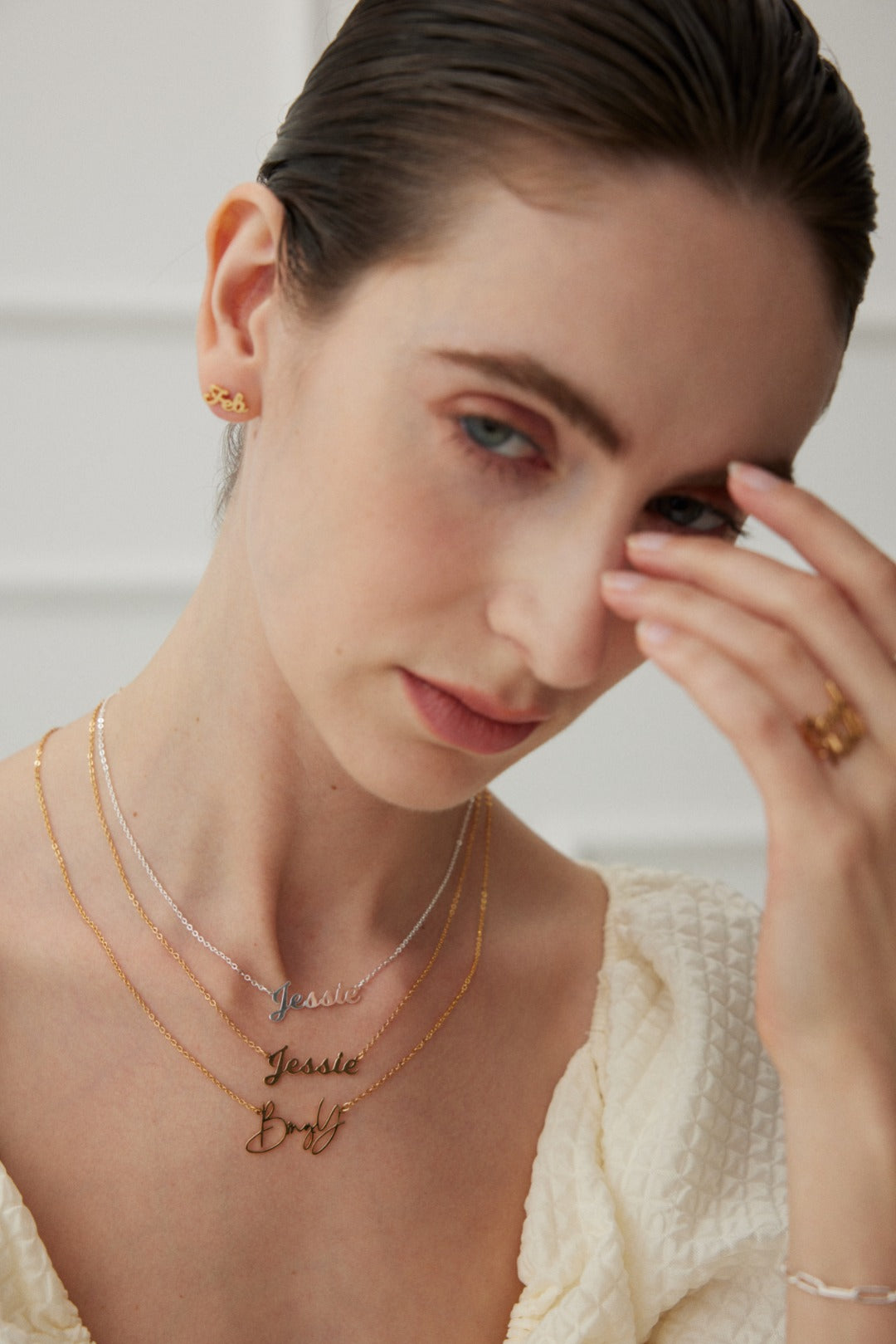Signature Glyph Custom Letter Necklace 