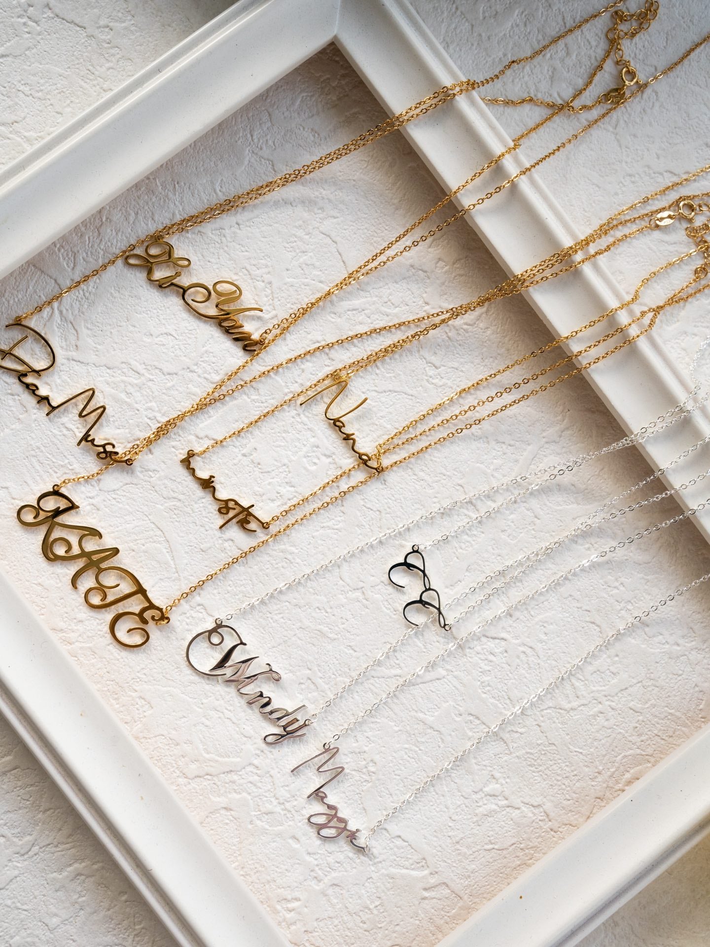 Signature Glyph Custom Letter Necklace 