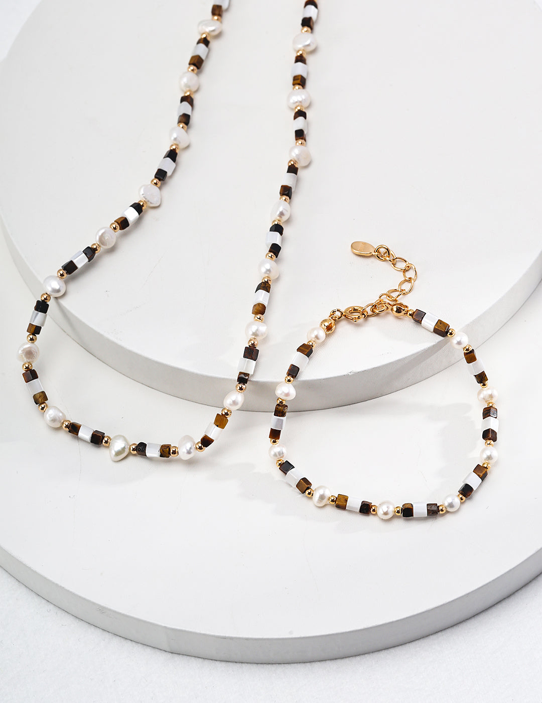 Château Lumière Tiger Eye Pearl Bracelet｜Feminine charm, self-confidence healing