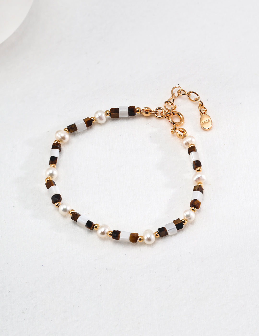 Château Lumière Tiger Eye Pearl Bracelet｜Feminine charm, self-confidence healing